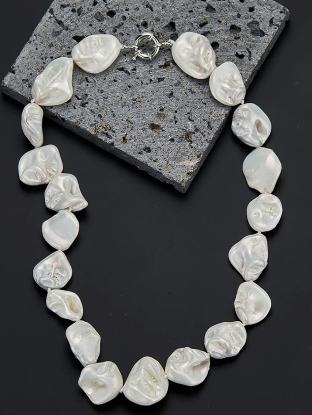 Freshwater Pearl like Nugget Necklace